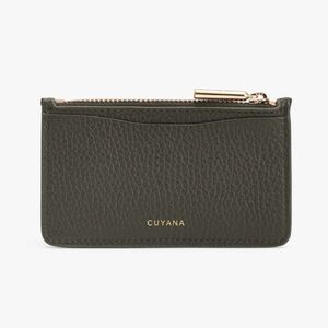 Cuyana Zip Card Holder in Grey/Blue